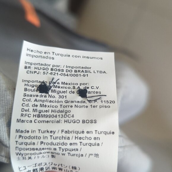 Hugo Boss Slim Fit 100% Cotton Black & Gray Speckled Shirt - Size L - Picture 6 of 6